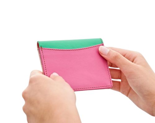 Multicolor Leather Mini Wallet